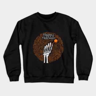 Happy Halloween Candy Bone Crewneck Sweatshirt